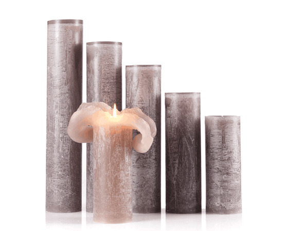 Bika Candles Lotuskerze Taube vereist mit 7 cm Durchmesser