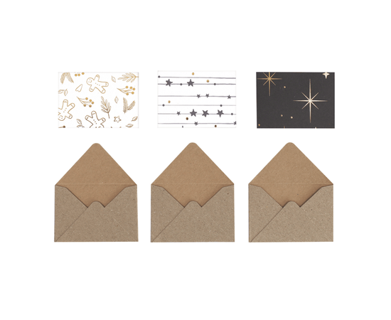 Artoz Mini-Geschenkkuverts Basic 6er-Set 45 × 65 mm
