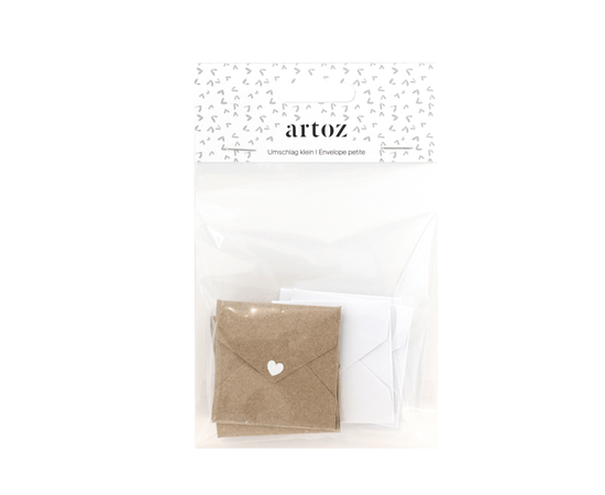 Artoz sechs assortierte Mini-Geschenkkarten mit Umschlägen